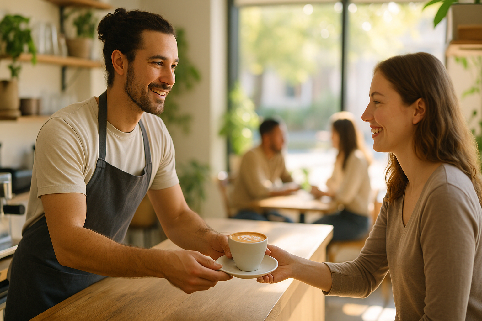 Neighborhood cafe interior